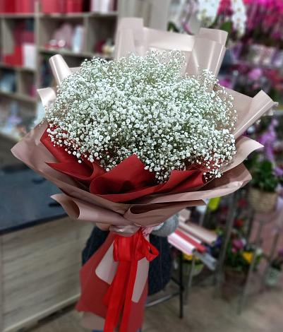 Букет цветов из: Гипсофила в Борозде