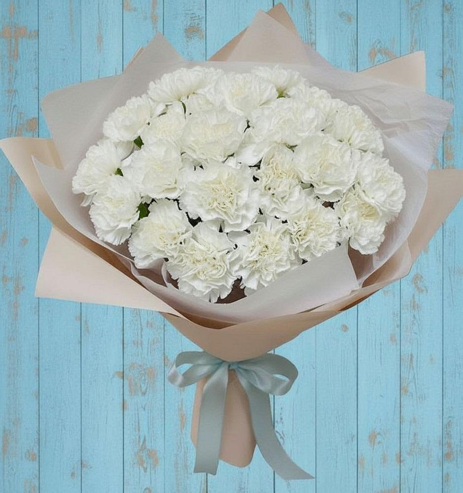 Букет цветов из: Гвоздики в Борозде