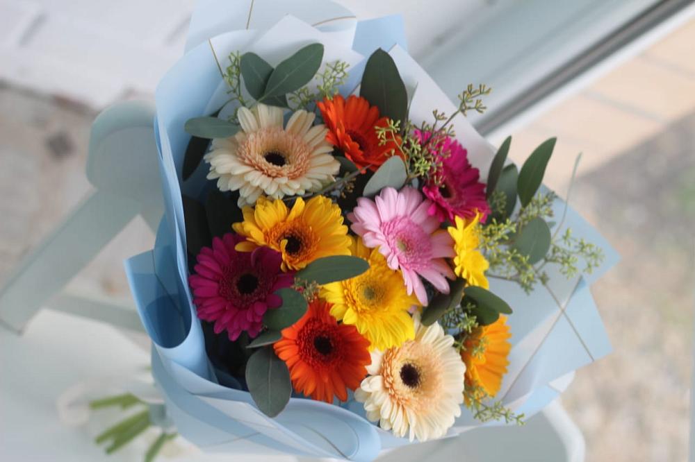 Букет цветов из: Герберы в Борозде