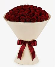 Букет 101 Бордовая роза Блэк Бакарра в Борозде