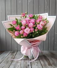 Букет Розовый кустик #REPLACE_PRED# Борозде