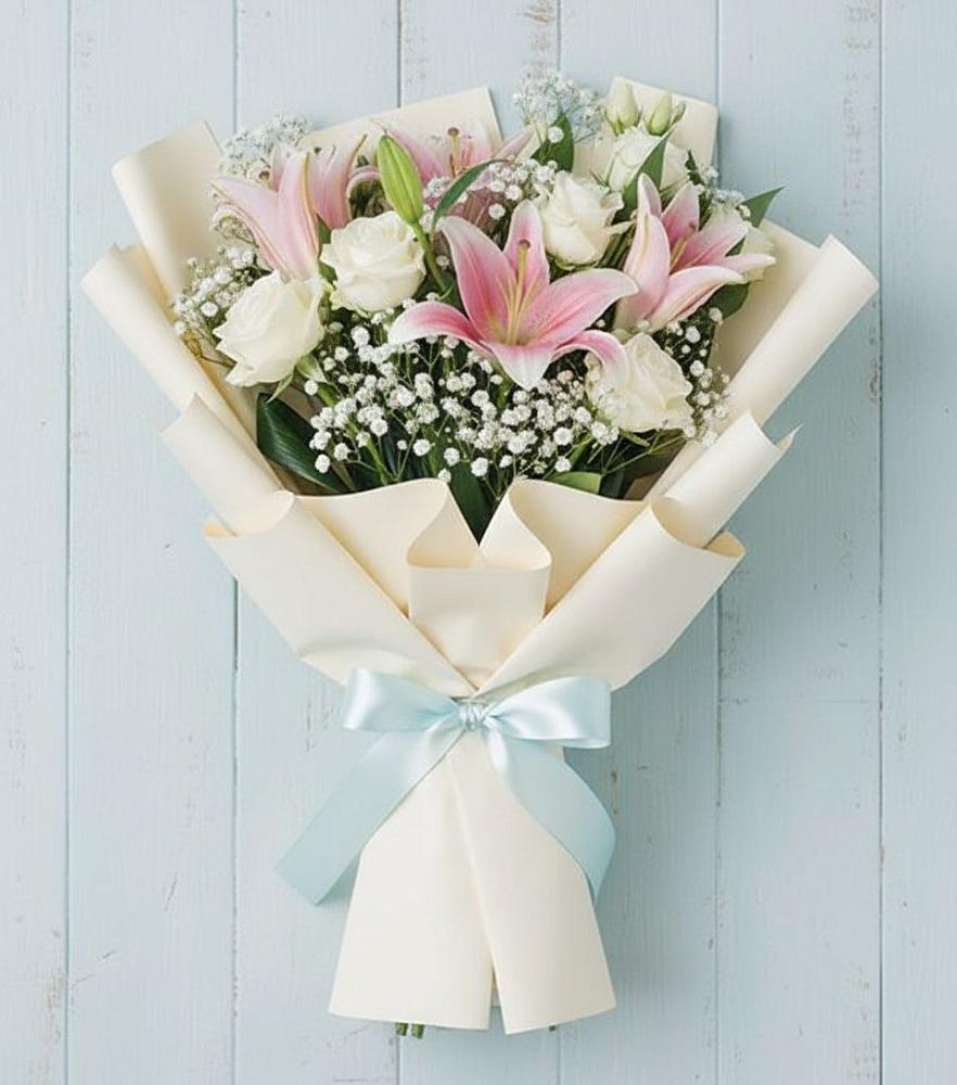 Букет цветов из: Лилии в Борозде