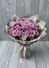 Букет цветов из:  Хризантемы в Борозде