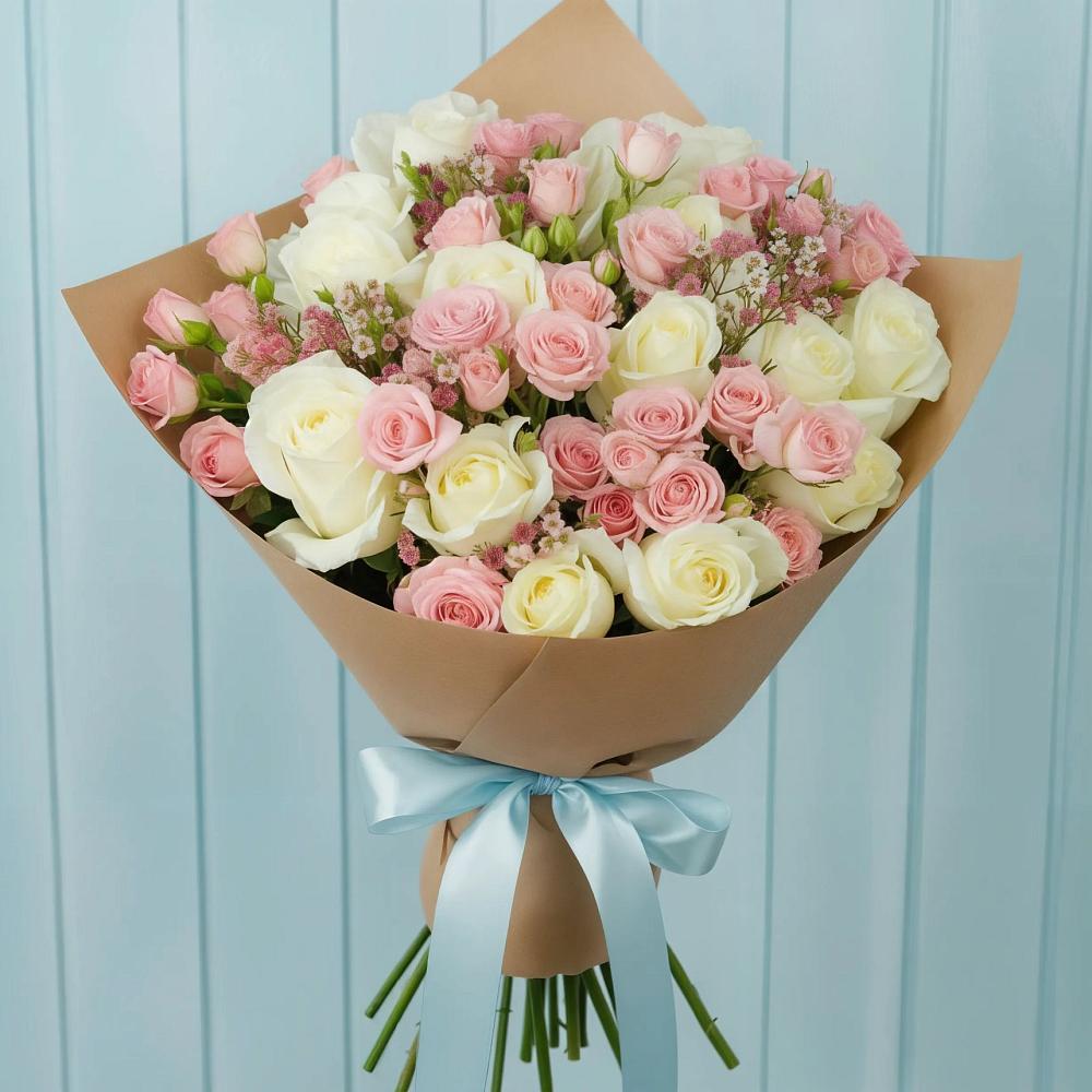 Букет цветов из: Розы в Борозде