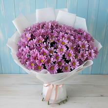 Букет цветов из:  Хризантемы в Борозде