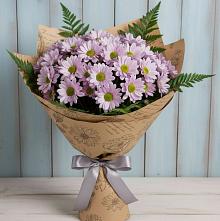 Букет цветов из:  Хризантемы #REPLACE_PRED# Борозде