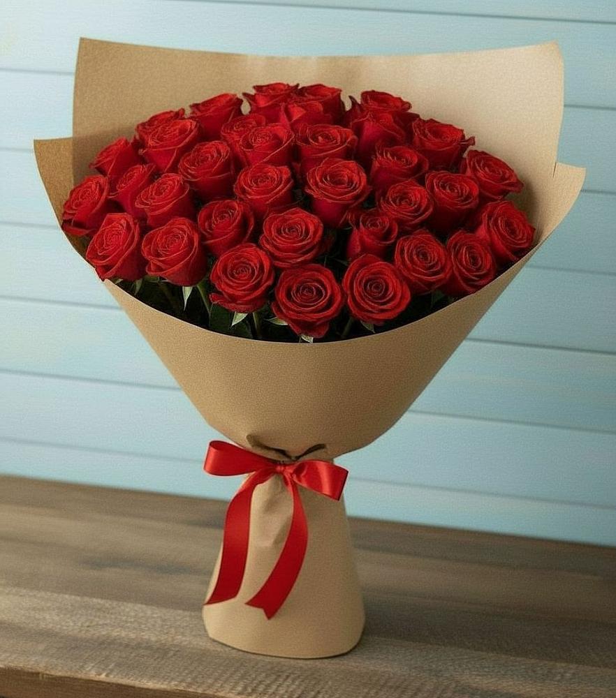 Букет Красные розы Милано в Борозде