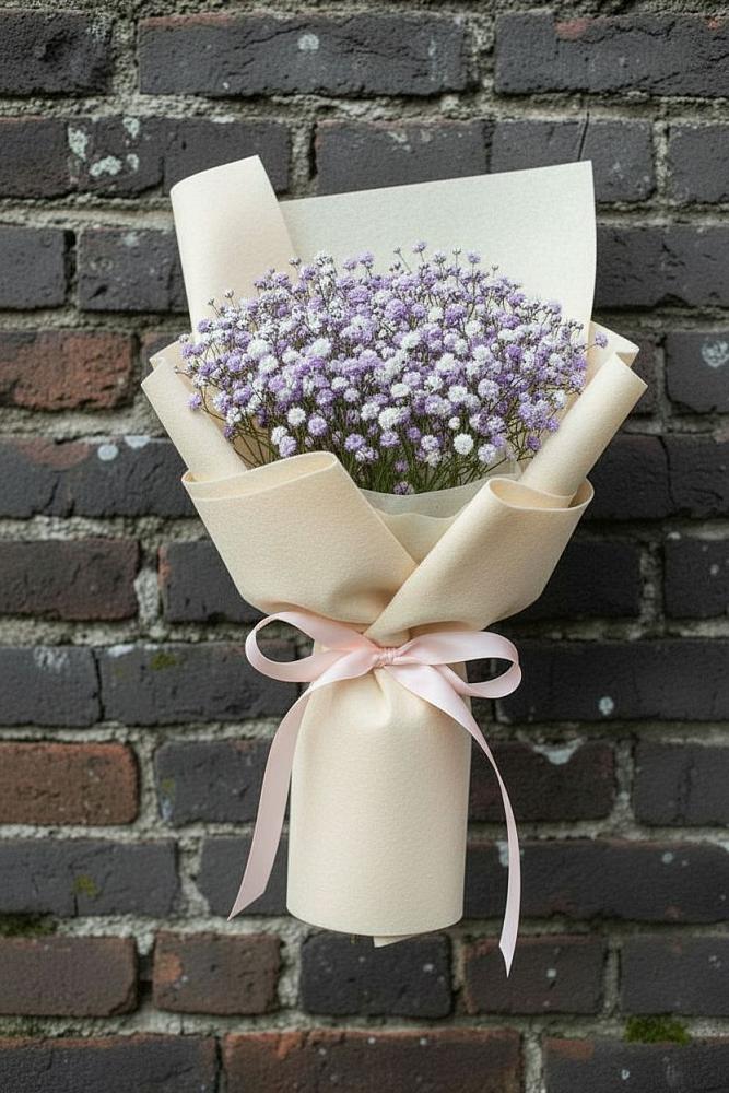 Букет цветов из: Гипсофила в Борозде