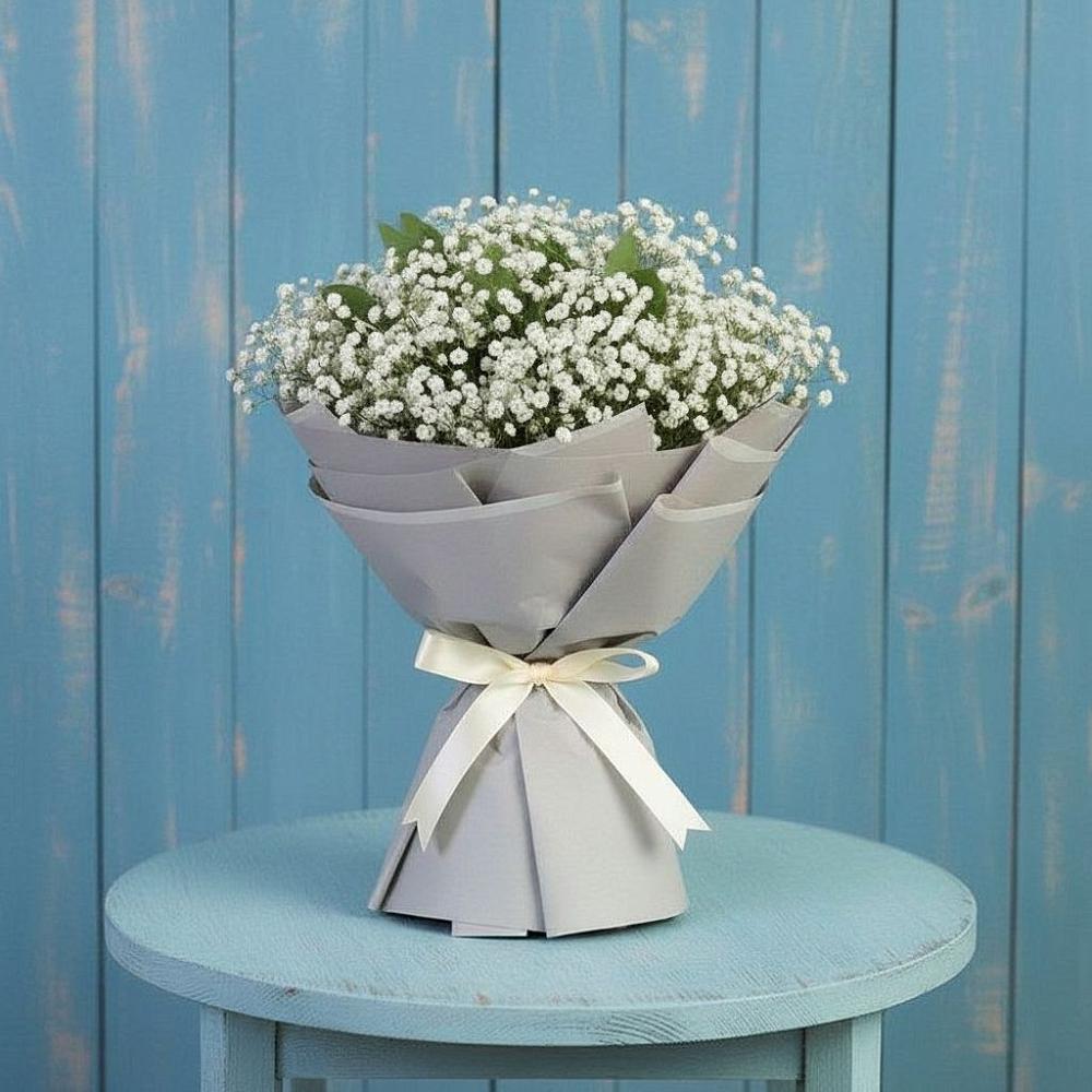 Букет цветов из: Гипсофила в Борозде