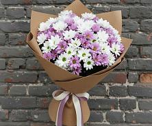 Букет цветов из:  Хризантемы в Борозде