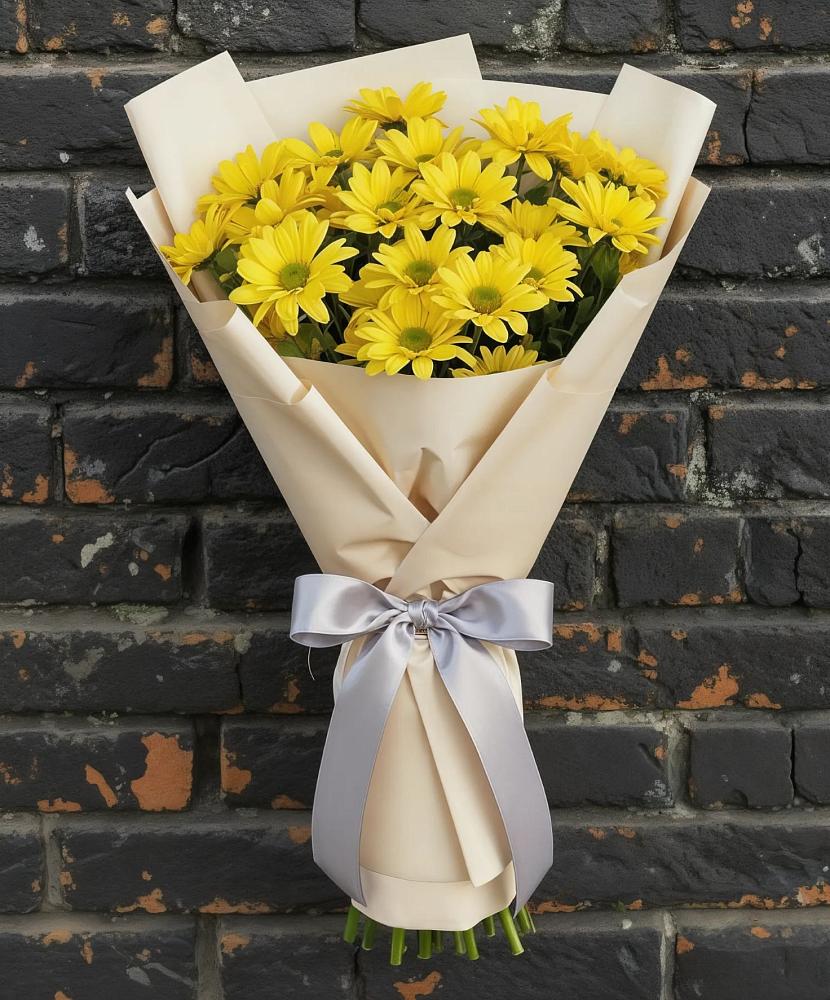 Букет цветов из: Хризантемы в Борозде