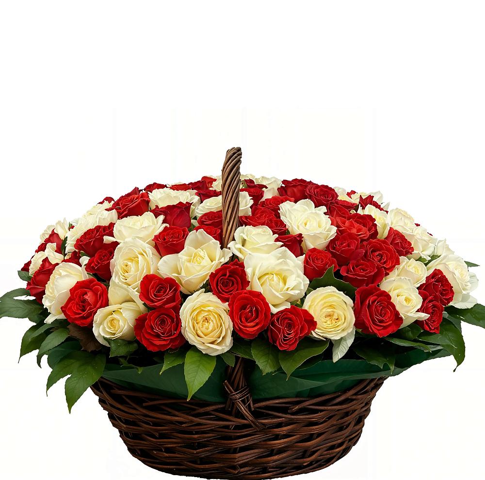 Премиум букет из: Розы в Борозде