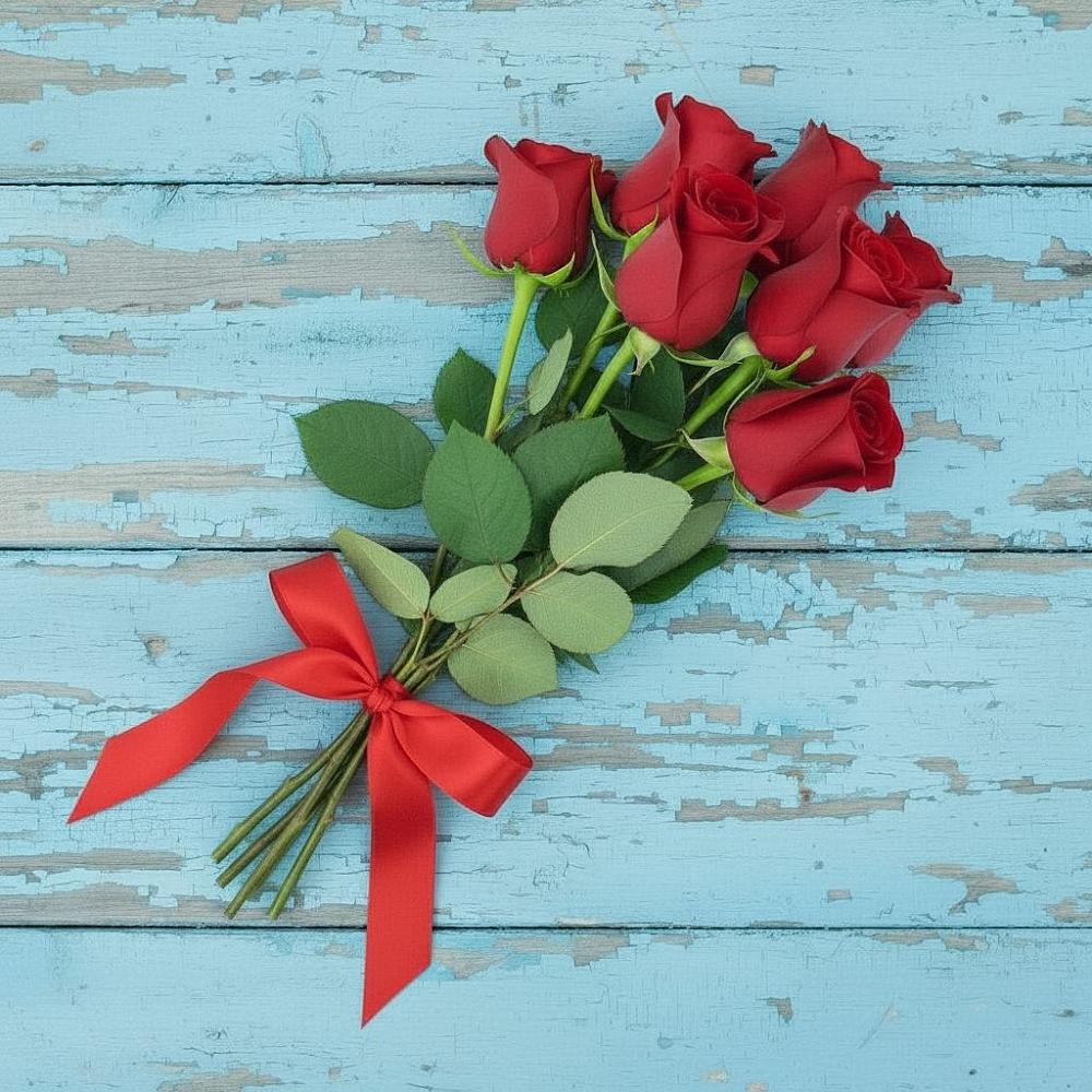 Букет Красные розы в Борозде