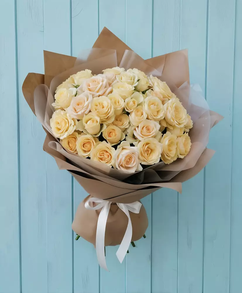 Букет Кремовое облако в Борозде